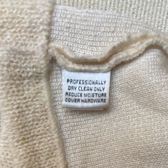 St John Collection Knit Yellow 3/4 Sleeve Blazer Zipper Closure Size 12 - Picture 10 of 12